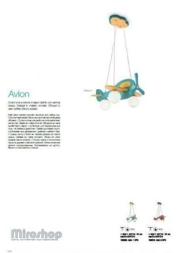 Подвесной светильник Ideal Lux AVION-2 SP3 (ROSSO/VERDE) (136318) (93764)