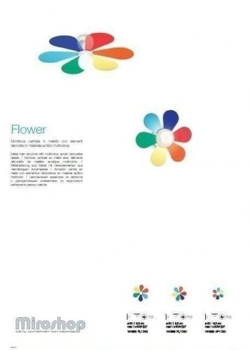 Люстра Ideal Lux FLOWER PL1 D60 (141350)