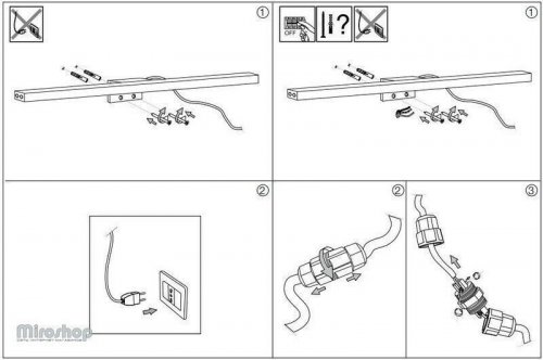 Настенный светильник Ideal Lux EDGAR AP84 BIANCO (136578) (93983)