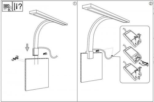 Настінний світильник Ideal Lux TOY AP1 LINEAR (005225) (13295)