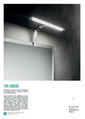 Настінний світильник Ideal Lux TOY AP1 LINEAR (005225) (13295)