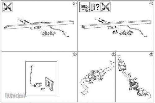 Настінний світильник Ideal Lux EDGAR AP49 ALLUMINIO (136585) (93980) 