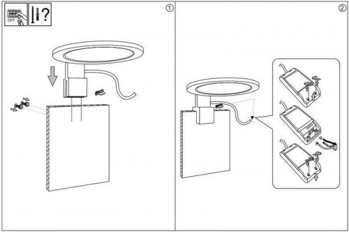 Настенный светильник Ideal Lux TOY AP1 ROUND (156491)