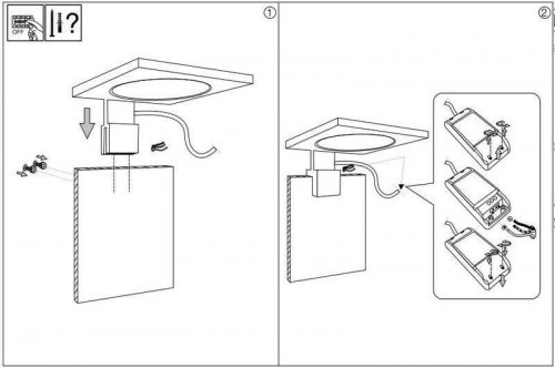 Настенный светильник Ideal Lux TOY AP1 SQUARE (156507)