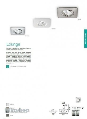 Точковий світильник Ideal Lux LOUNGE FI1 BIANCO (138978) (94261)