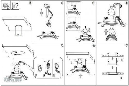Точковий світильник Ideal Lux LOUNGE FI1 BIANCO (138978) (94261)