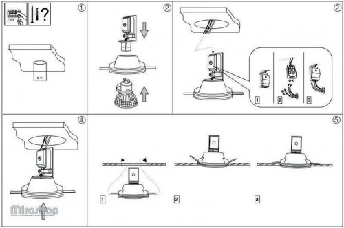 Точковий світильник Ideal Lux SAMBA FI1 ROUND (139012) (94272)