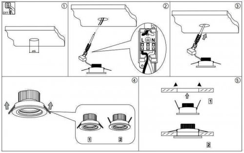 Точковий світильник Ideal Lux DELTA FI3 BIANCO (062396)