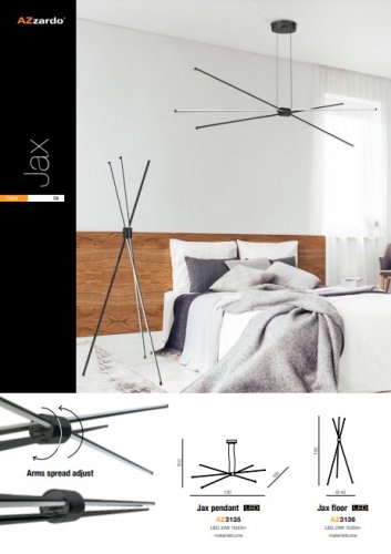 Підвісний світильник Azzardo AZ3135 Jax pendant (black) 