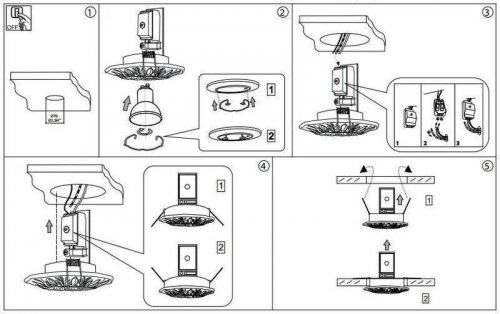 Точковий світильник Ideal Lux POLKA FI1 BRUNITO (115580) (94270)