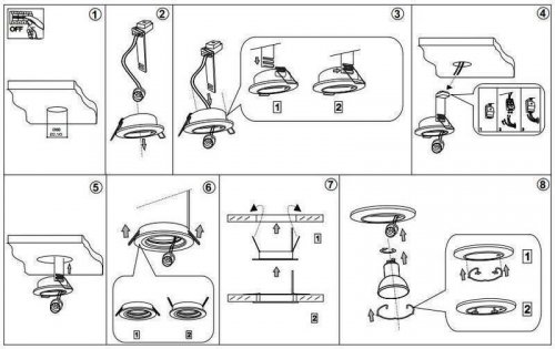 Точковий світильник Ideal Lux JAZZ FI1 NICKEL (083087) (67628) 