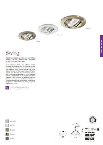 Точковий світильник Ideal Lux SWING FI1 BIANCO (083179) (67630)