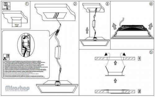 Точковий світильник Ideal Lux GROOVE FI1 20W SQUARE 3000K (124001) (94257)