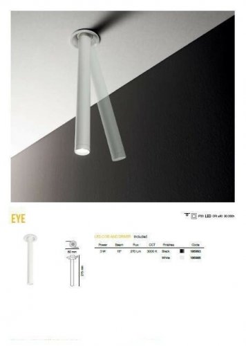 Точковий світильник Ideal Lux EYE BIANCO (186986) (13093)
