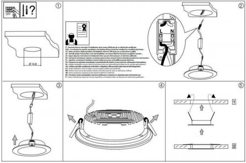 Точковий світильник Ideal Lux GROOVE 20W ROUND 4000K (147673) (94256)