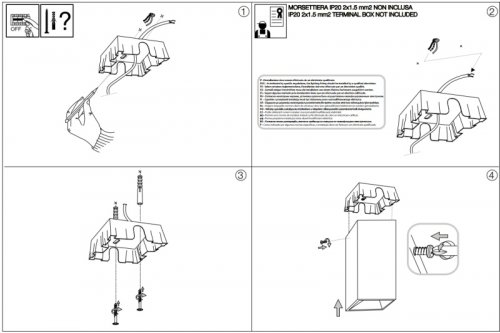 Точковий світильник Ideal Lux NITRO 15W SQUARE BIANCO (206011) 