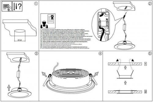Точковий світильник Ideal Lux GROOVE FI1 10W ROUND 4000K (147666) (94253)