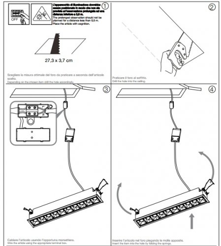 Точковий світильник Ideal Lux LIKA FI10 TRIM (206233) (25894)