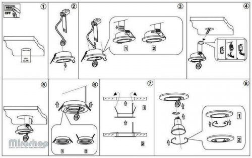 Точечный светильник Ideal Lux BLUES FI1 ROUND FUME (113982) (94245)