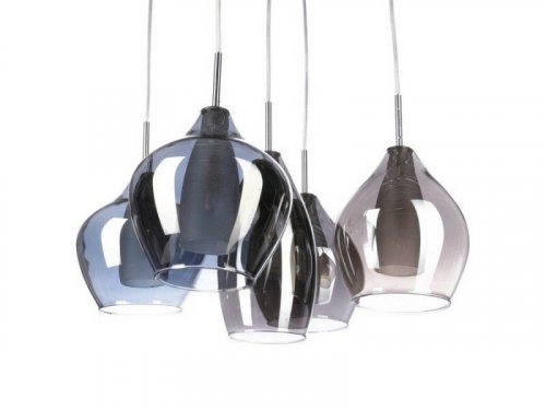 Підвісний світильник Azzardo AZ0722 Amber Milano (chrome) (2285-5P-CH) (15873)