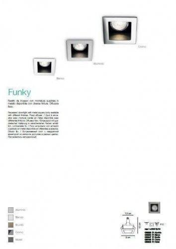 Точечный светильник Ideal Lux FUNKY FI1 BRUNITO (083247) (94250)