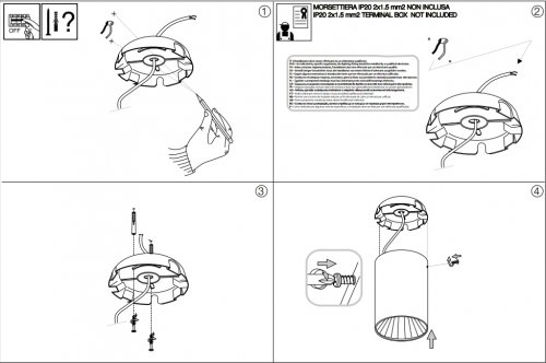 Точечный светильник Ideal Lux NITRO 15W ROUND NERO (205984) (22909)