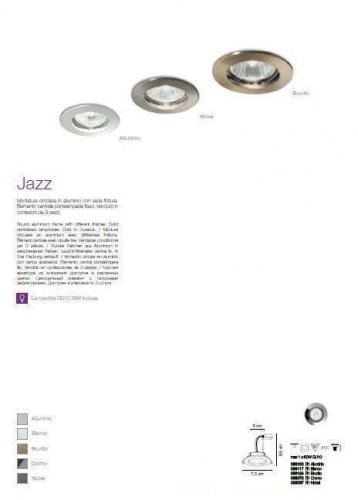 Точковий світильник Ideal Lux JAZZ FI1 CROMO (083070) (67627) 