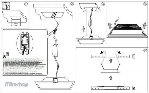 Точечный светильник Ideal Lux GROOVE FI1 10W SQUARE 3000K (123981) (94254)