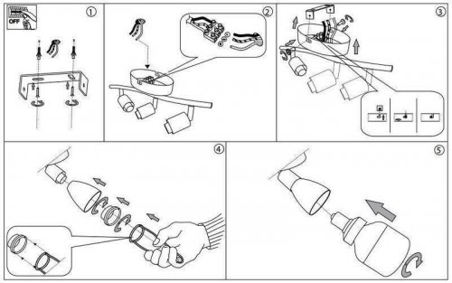 Спот Ideal Lux SNAKE AP3 (002774) (48932)