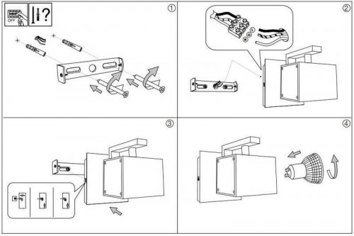 Спот Ideal Lux MOUSE AP1 BIANCO (073521) (13008)