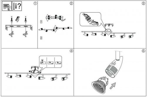 Спот Ideal Lux ALFA PL6 NICKEL (006338)