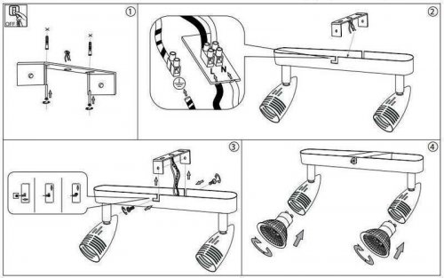 Спот Ideal Lux ALFA AP2 CROMO (089577) (67390)