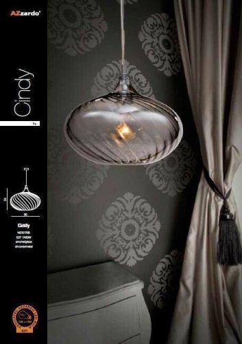 Подвесной светильник Azzardo AZ0457 Cindy (MD5175B-CH-SM) (23770)