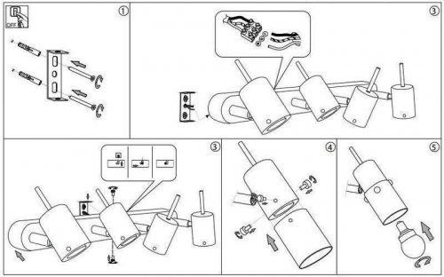 Спот  Ideal  Lux  ELIS  PL4  (031101)  (48458)