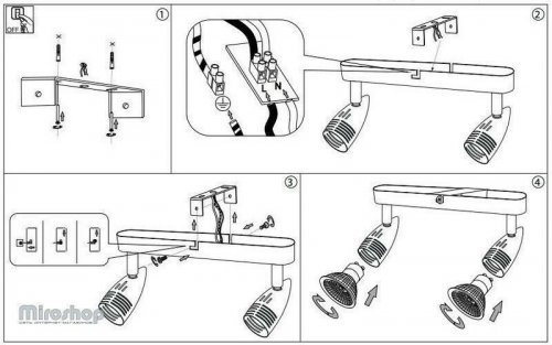 Спот Ideal Lux ALFA AP2 BIANCO (122717) (88972)