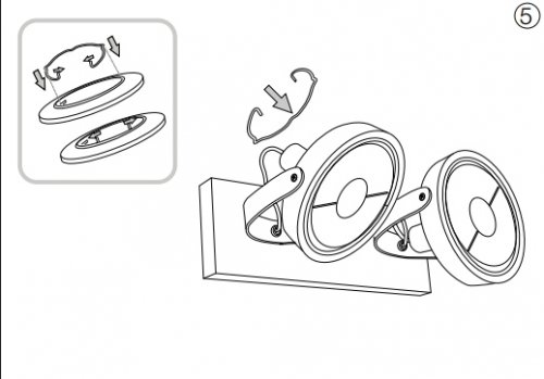 Спот Ideal Lux GLIM PL2 BIANCO (200200) (23291)