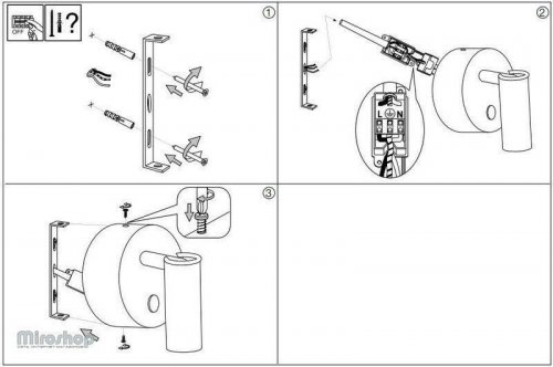 Спот Ideal Lux PAGE AP1 ROUND NERO (142579) (96757)