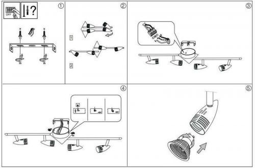 Спот Ideal Lux ALFA PL4 NICKEL (006321) 