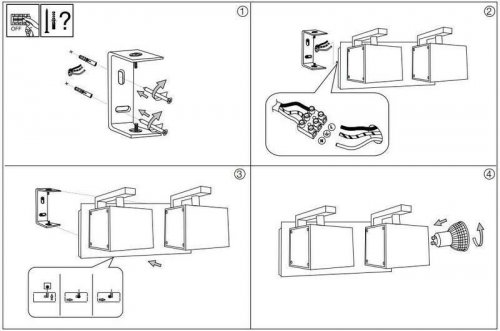 Спот Ideal Lux MOUSE AP2 NERO (156705) (14317)