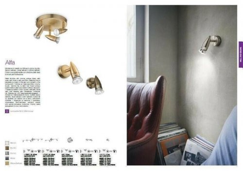 Спот  Ideal  Lux  ALFA  AP1  NICKEL  (009377)  (48245)