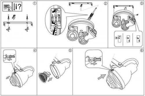 Спот Ideal Lux BOB MINI PL3 (156415) (13006)