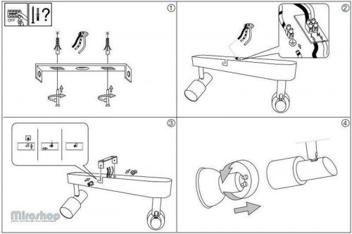 Спот Ideal Lux SLEM AP2 BIANCO (142081) (96725)