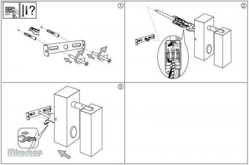 Спот Ideal Lux PAGE AP1 SQUARE NERO (142241) (93751) 