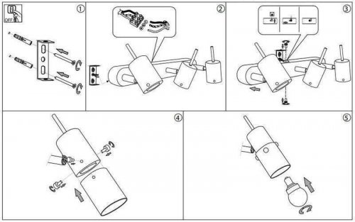 Спот Ideal Lux ELIS AP3 (031095) (48456)