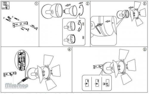 Спот Ideal Lux CIAK AP1 NERO (095653)