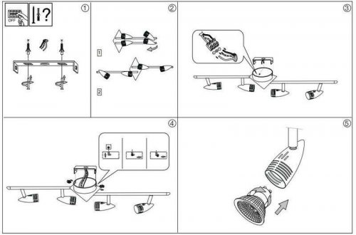 Спот Ideal Lux ALFA PL4 CROMO (089584)