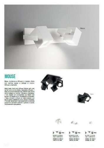 Спот Ideal Lux MOUSE AP2 BIANCO (073545) (12959)