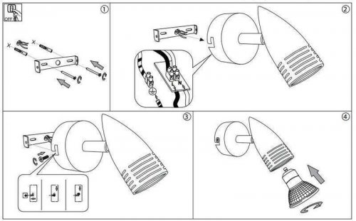 Спот Ideal Lux ALFA AP1 CROMO (089560) (67389)