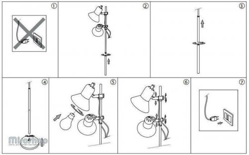 Торшер Ideal Lux POLLY PT2 NERO (061139) (48836)
