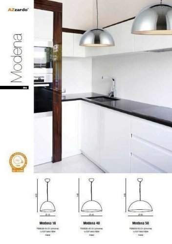 Подвесной светильник Azzardo AZ1400 Modena 40 (chrome) (FB6838-40-CH-CH) (15782)